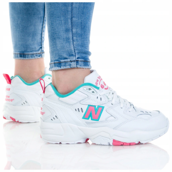 Giày New Balance 608 Wide 'White Pink Green' WX608WT1D - Ảnh 3