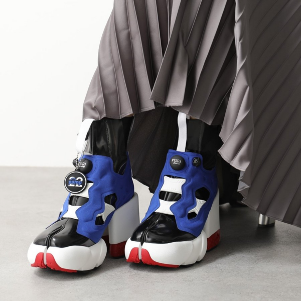 Giày Maison Margiela x Reebok Tabi InstaPump Fury Hi Blue S34WU0023P3782H8379 - Ảnh 2