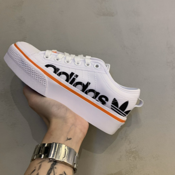 Giày Adidas Wmns Nizza Platform 'White Black' S42603 - Ảnh 4