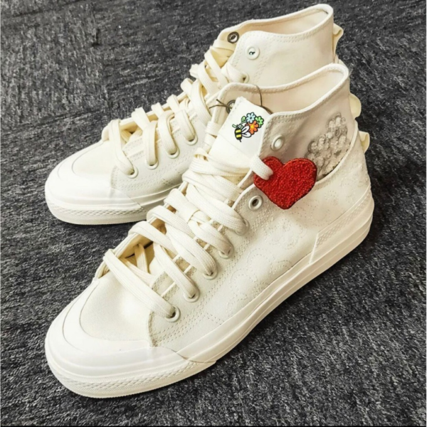 Giày Adidas Melting Sadness x Nizza High DL 'Bee With You Cream White' GZ2675 - Ảnh 4