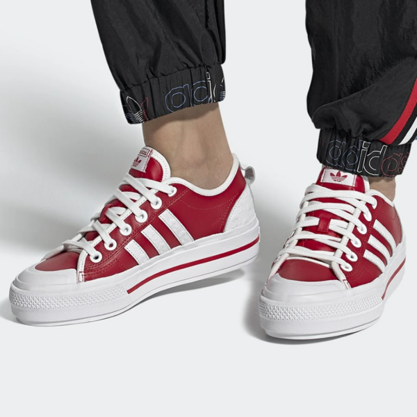 Giày Adidas Wmns Nizza RF Platform 'Heart Embossed Scarlet' FZ1841 - Ảnh 5