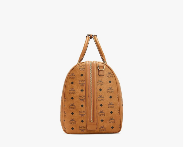 Túi MCM 50cm 20" Traveler Weekender Bag In Visetos Cognac MMVAAVY02CO001 - Ảnh 4