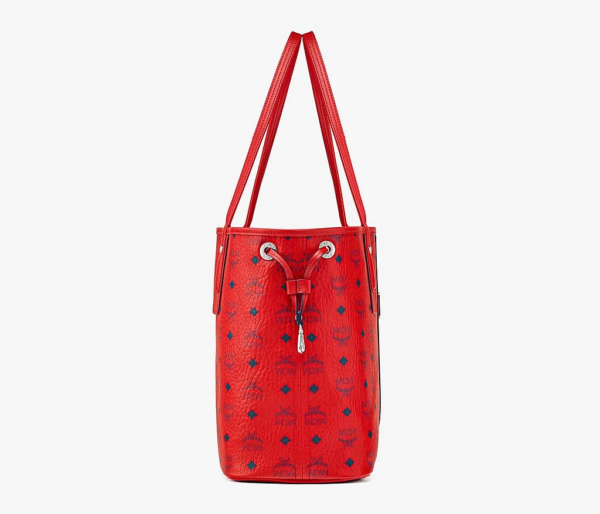 Túi MCM Medium Reversible Liz Shopper In Visetos Red MWPAAVI02XC001 - Ảnh 4