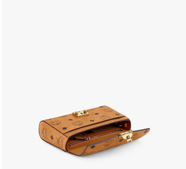 Túi MCM Small Millie Crossbody in Visetos Cognac MWRAAME03CO001 - Ảnh 3