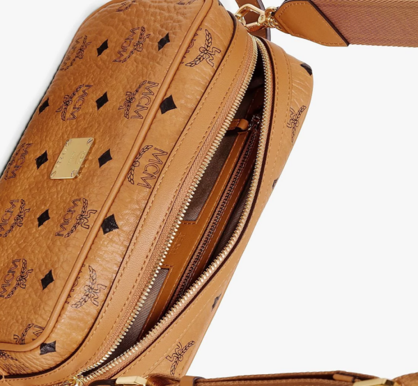 Túi MCM One Size Wash Bag In Visetos Original Cognac MXZAAVI01CO001 - Ảnh 2