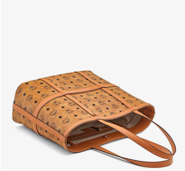 Túi MCM Medium Delmy Shopper In Visetos Cognac MWPBSER01CO001 - Ảnh 4