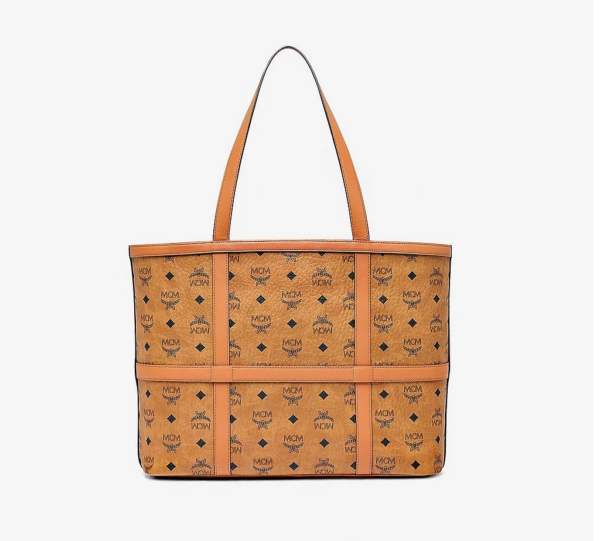 Túi MCM Medium Delmy Shopper In Visetos Cognac MWPBSER01CO001 - Ảnh 3