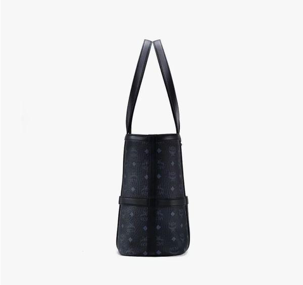 Túi MCM Medium Delmy Shopper In Visetos Black MWPBSER01BK001 - Ảnh 4