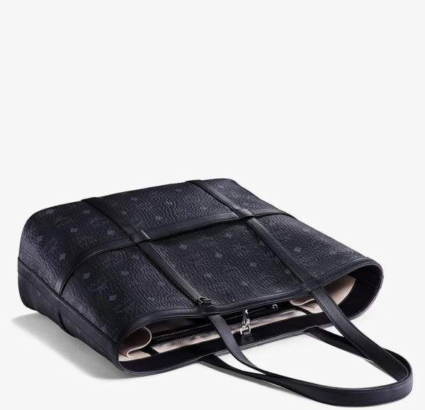 Túi MCM Medium Delmy Shopper In Visetos Black MWPBSER01BK001 - Ảnh 3
