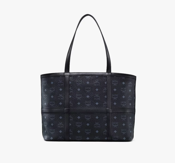 Túi MCM Medium Delmy Shopper In Visetos Black MWPBSER01BK001 - Ảnh 2