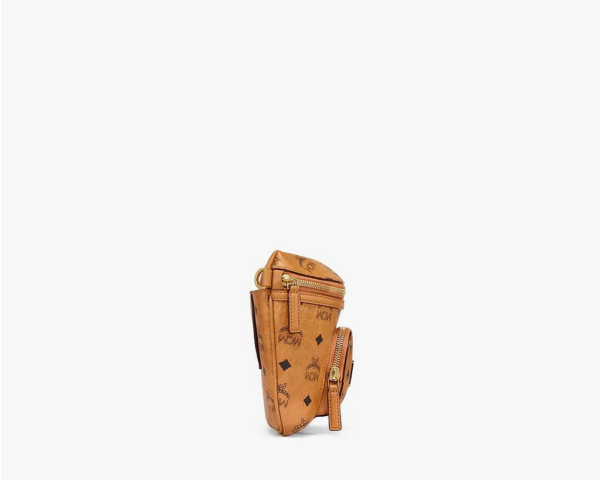 Túi MCM Small Klassik Crossbody In Visetos Cognac MMRBSKC07CO001 - Ảnh 4