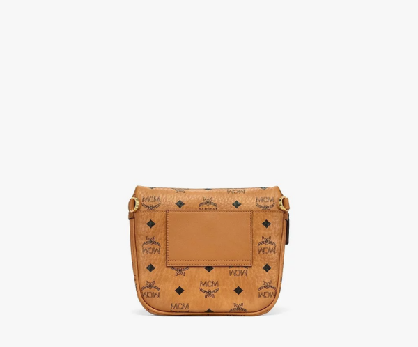Túi MCM Small Klassik Crossbody In Visetos Cognac MMRBSKC07CO001 - Ảnh 2