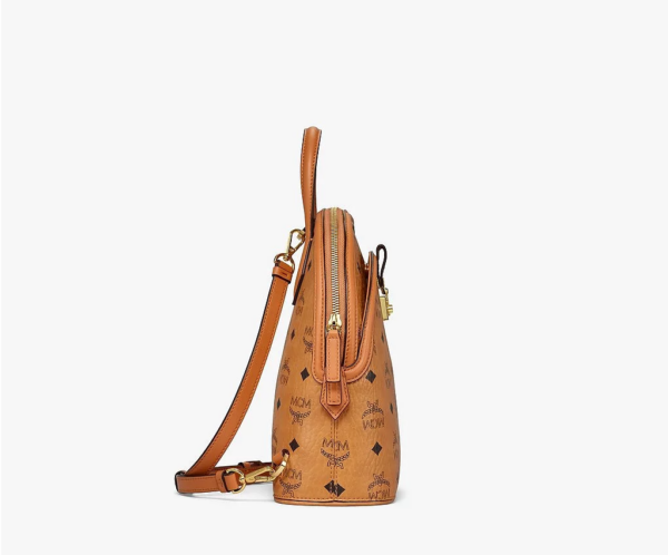 Túi MCM 25cm 9.8" Anna Backpack In Visetos Cognac MWKBSNN01CO001 - Ảnh 4