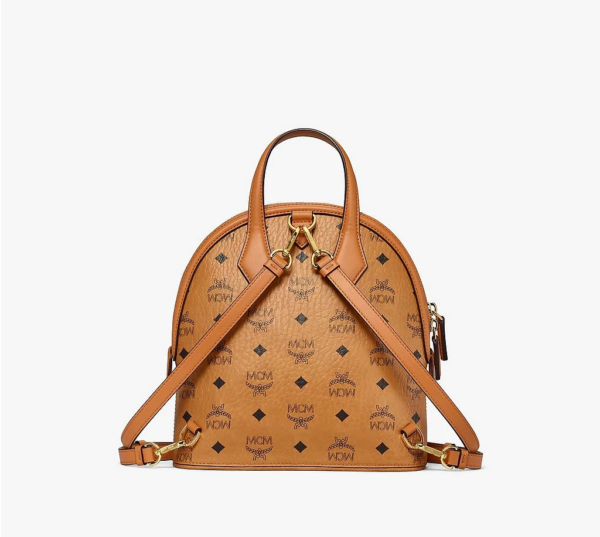 Túi MCM 25cm 9.8" Anna Backpack In Visetos Cognac MWKBSNN01CO001 - Ảnh 2