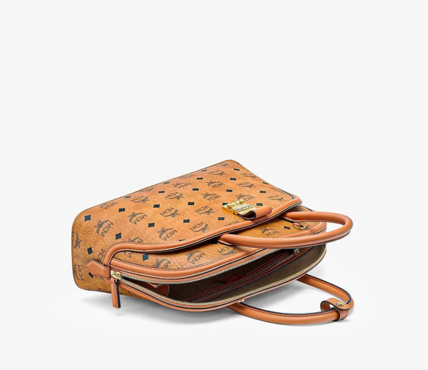 Túi MCM Large Anna Tote In Visetos Cognac MWTBSNN01CO001 - Ảnh 4