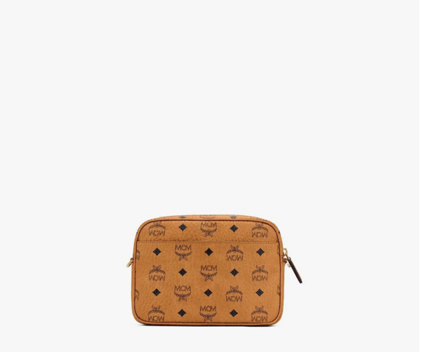 Túi MCM Small Klassik Crossbody In Visetos Cognac MMRAAKC02CO001 - Ảnh 4