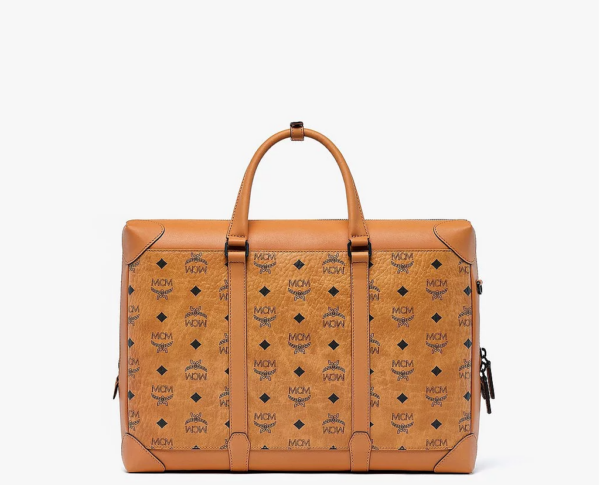 Túi MCM Large Soft Berlin Tote In Visetos Cognac MMTBSBF01CO001 - Ảnh 2