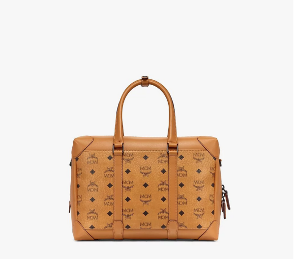 Túi MCM Medium Soft Berlin Tote In Visetos Cognac MMTBSBF02CO001 - Ảnh 2