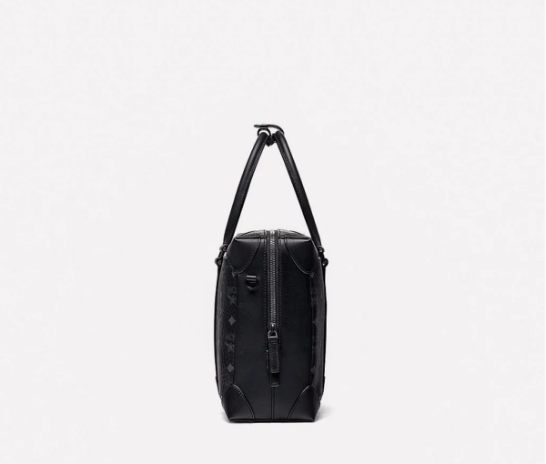 Túi MCM Medium Soft Berlin Tote In Visetos Black MMTBSBF02BK001 - Ảnh 4