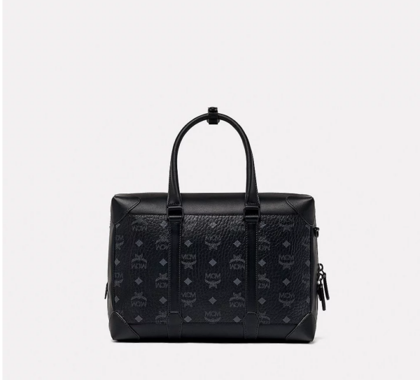 Túi MCM Medium Soft Berlin Tote In Visetos Black MMTBSBF02BK001 - Ảnh 2