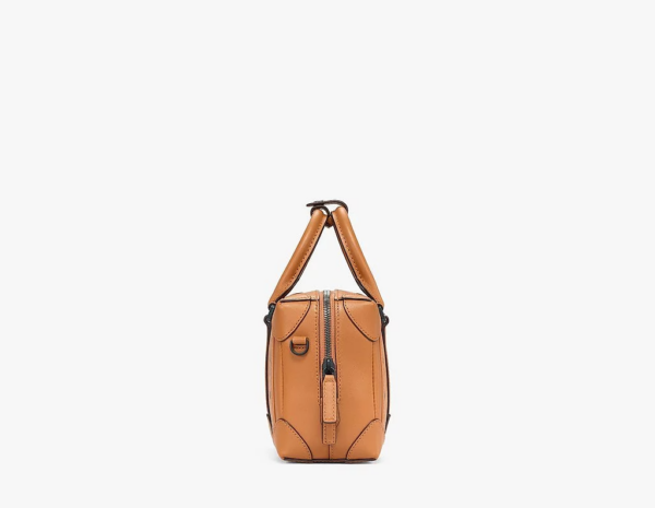 Túi MCM Small Soft Berlin Crossbody In Visetos Cognac MMRBSBF03CO001 - Ảnh 4