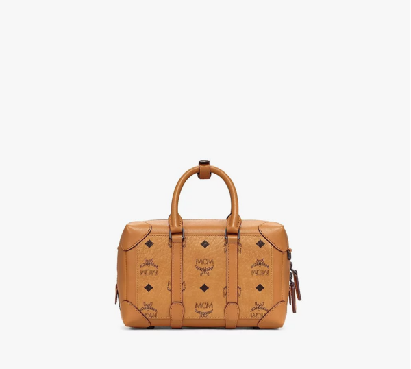 Túi MCM Small Soft Berlin Crossbody In Visetos Cognac MMRBSBF03CO001 - Ảnh 2