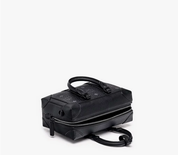 Túi MCM Small EW Soft Berlin Crossbody In Visetos Black MMRBSBF03BK001 - Ảnh 3