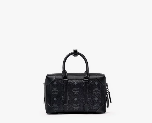 Túi MCM Small EW Soft Berlin Crossbody In Visetos Black MMRBSBF03BK001 - Ảnh 2