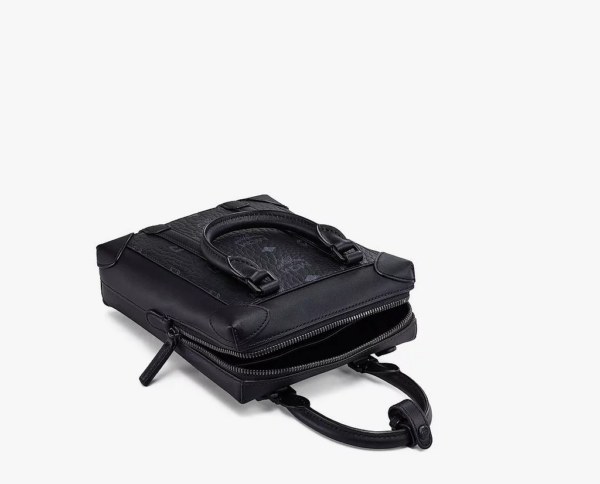 Túi MCM Small NS Soft Berlin Crossbody In Visetos Black MMRBSBF04BK001 - Ảnh 3