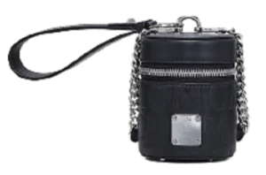 Túi MCM X Mini Cylinder Crossbody In MCM Monogram Leather Black MWRAACG06BK001