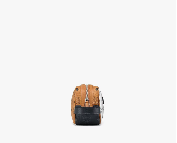 Túi MCM Small Wash Bag In Visetos Mix White MXZBSVI03WT001 - Ảnh 4