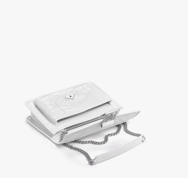 Túi MCM Mena Quilted Leather White MWSBSLM05WD001 - Ảnh 3