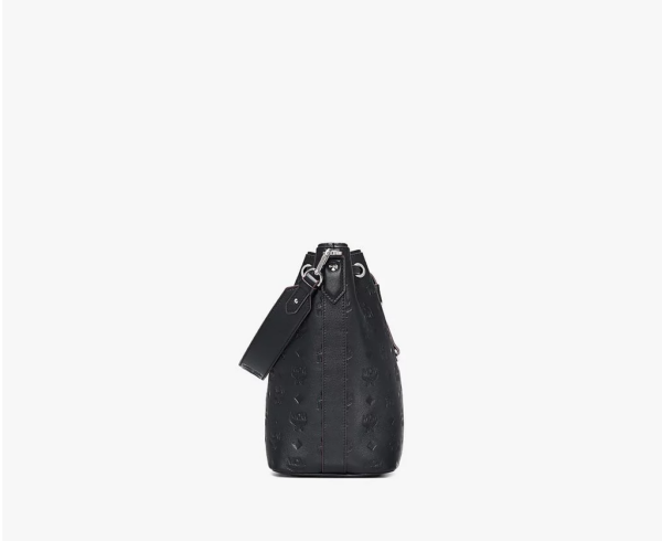 Túi MCM Essential Drawstring Bag Leather Black MWDAASE04BK001 - Ảnh 4