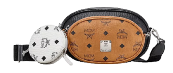 Túi MCM Essential Pouch Original Black White MWRBSSE01BW001