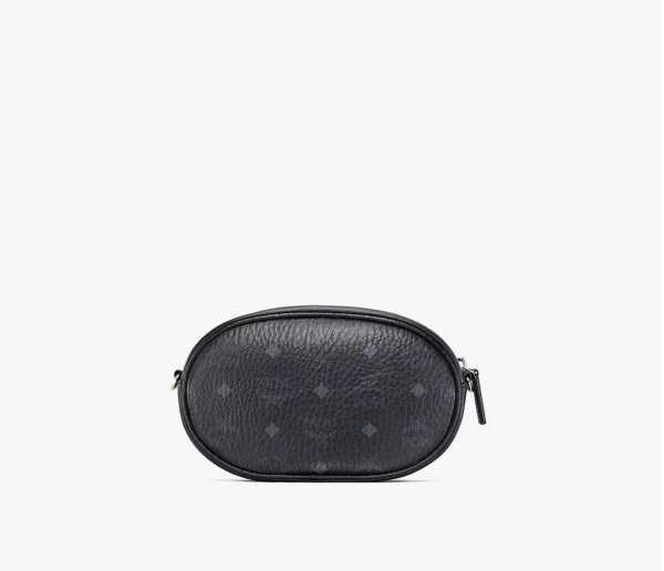 Túi MCM Essential Pouch Original Black White MWRBSSE01BW001 - Ảnh 2