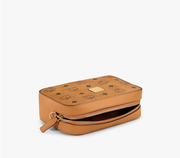 Túi MCM Camera Bag In Visetos Original Cognac MWRAAVI03CO001 - Ảnh 4