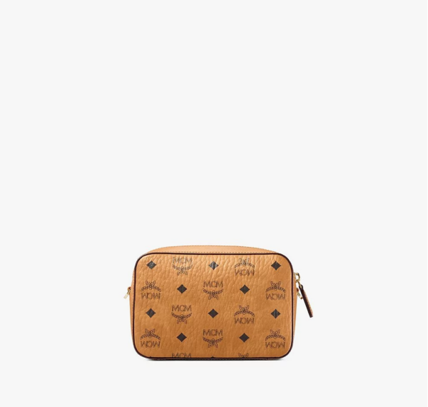 Túi MCM Camera Bag In Visetos Original Cognac MWRAAVI03CO001 - Ảnh 3