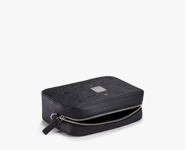 Túi MCM Camera Bag Leather Black MWRAAKM01BK001 - Ảnh 4