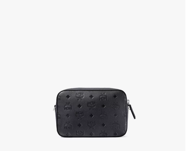 Túi MCM Camera Bag Leather Black MWRAAKM01BK001 - Ảnh 3