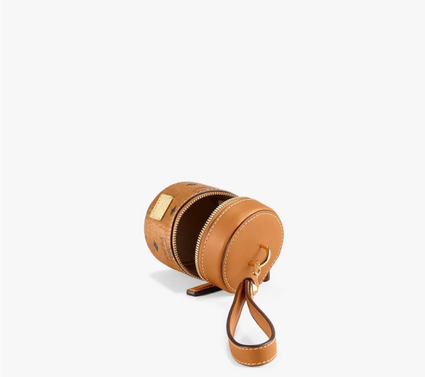 Túi MCM Cylinder Crossbody In Visetos Cognac MWRAACG03CO001 - Ảnh 4