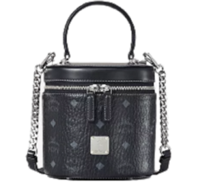 Túi MCM Cylinder Crossbody In Visetos Black MWRAACG01BK001