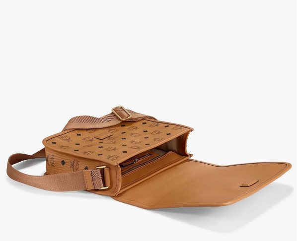 Túi MCM Klassik Messenger Bag Cognac MMMAAKC03CO001 - Ảnh 4