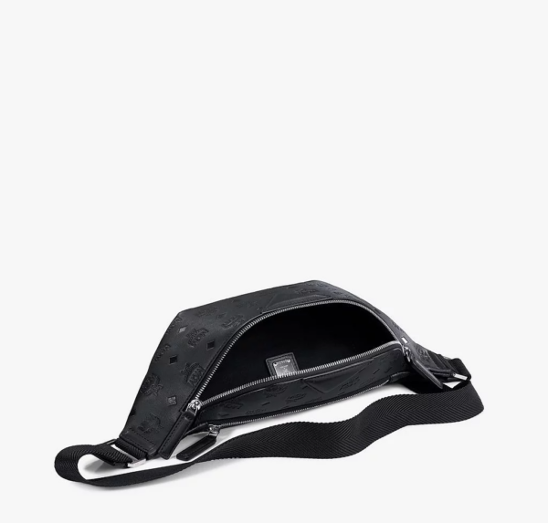 Túi MCM Fursten Belt Bag Leather Black MMZAAFI07BK001 - Ảnh 3