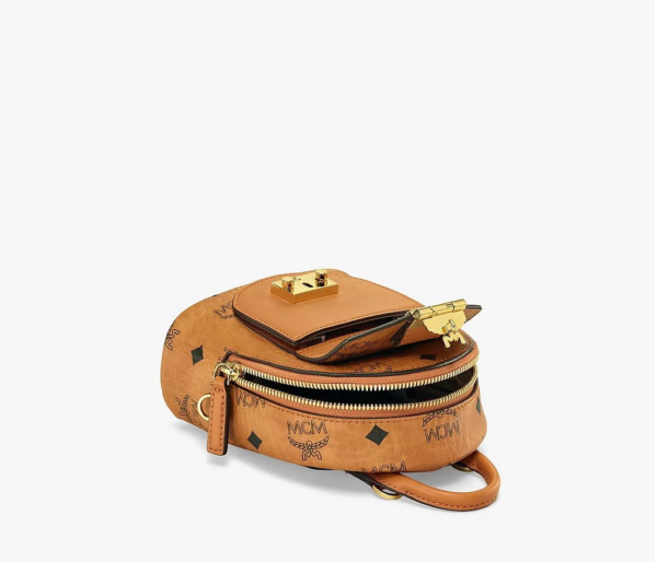 Túi MCM Patricia Crossbody In Visetos Cognac MWRBSPA01CO001 - Ảnh 3