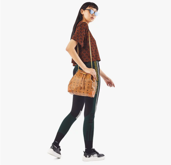 Túi MCM Soft Berlin Drawstring Bag Cognac MWDAABF02CO001 - Ảnh 2