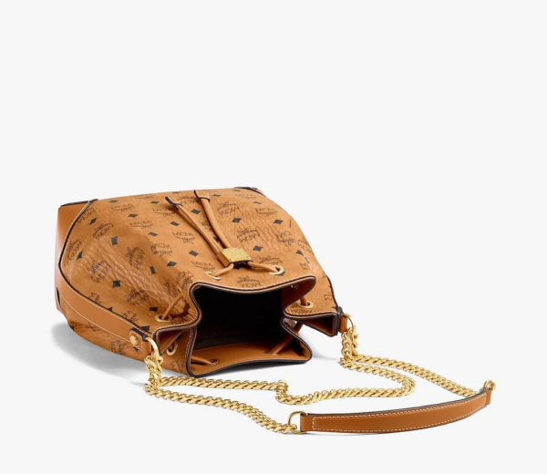 Túi MCM Soft Berlin Drawstring Bag Cognac MWDAABF02CO001 - Ảnh 4