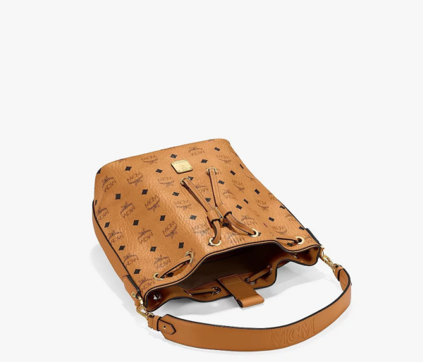 Túi MCM Essential Drawstring Bag Original Cognac MWDAASE02CO001 - Ảnh 3