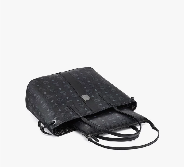 Túi MCM Medium Reversible Liz Shopper Black MWPCSVI01BK001 - Ảnh 4