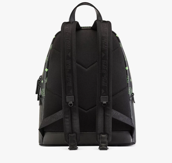 Balo MCM Stark Splash Logo Leather Black MMKCSSX02U6001 - Ảnh 3