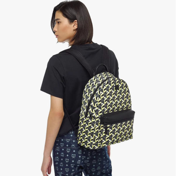 Balo MCM Stark Backpack Monogram Yellow MMKCSCK02YW001 - Ảnh 2